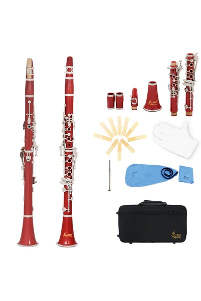 choice2 Red SLADE Bb Clarinet 17 Keys Bakelite Wooden Professional Woodwind I...