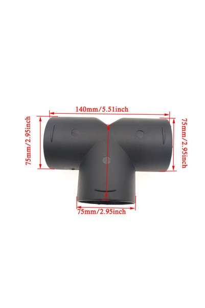 Choice10 T 75mm Air Vent Ducting T L Y Piece Elbow Pipe Outlet Exhaust Connec...