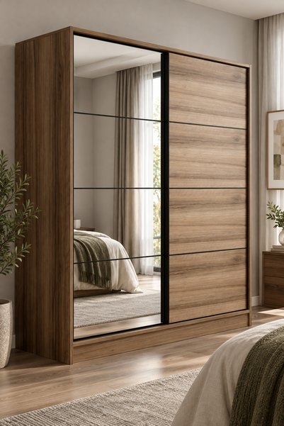Minar Kale210 2k Sürgülü Dlp 220 Cm Dore Aynalı Dore