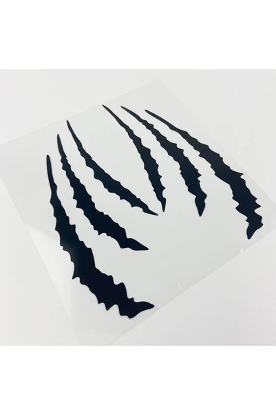 Choice20 12x13CM(S)for helmet LK-CTZ008ZH-Black-G 1Pair Monster Claw Scratch ...