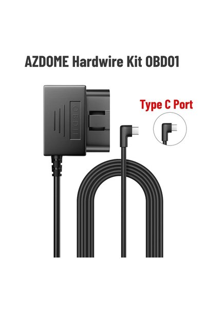 Choice AZDOME Type C Port AZDOME Hardwire Kit OBD for AZDOME M550 M300S Dash ...