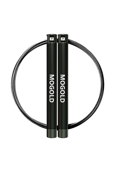 Choice T52-Black MOGOLD Ultra-durable Wire Jump Rope | Non-slip Handles with ...