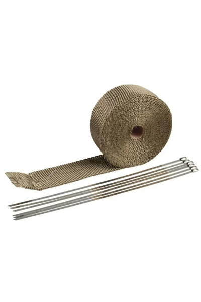 choice2 Titanium Mid-pipe 5M Roll Fiberglass Heat Shield Motorcycle Exhaust T...