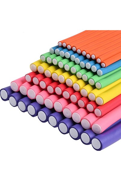 LA PERLA TECH Flexible Curling Rods Foam Hair Rollers - 36 Pieces