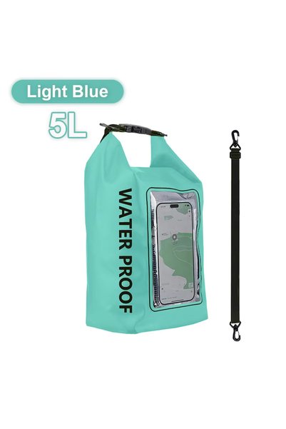 Choice9 5L-Light Blue 2L/5L PVC Swimming Waterproof Bag,Mobile Phone Waterpro...