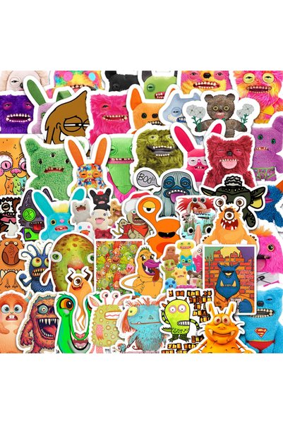 Choice Multicolor 50Pcs Fuggler Stickers Fuggler Monsters DIY Stickers Scrapb...