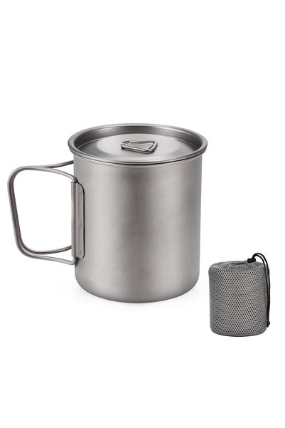 Choice4 450ml Ultralight Titanium Cup Outdoor Portable Camping Picnic Water C...