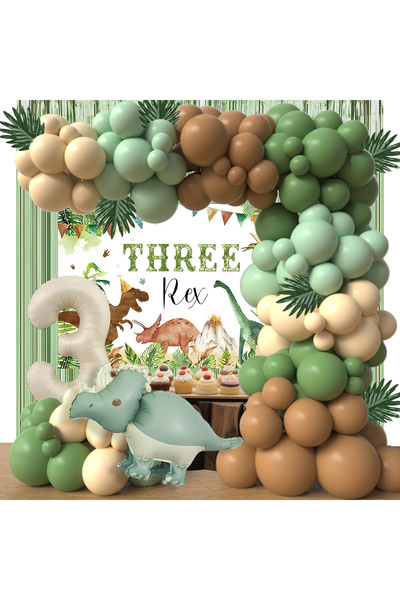Choice balloon kit CY8039dinosaur ‌3rd Dinosaur Birthday Decorations Kit - Th...