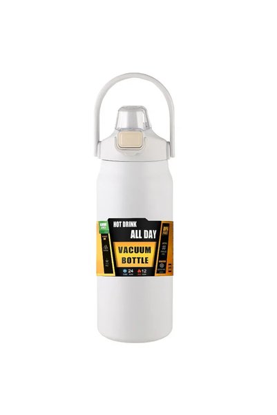 Choice 1500ml White 304 Stainless Steel Thermos Portable Outdoor Thermal Mug ...