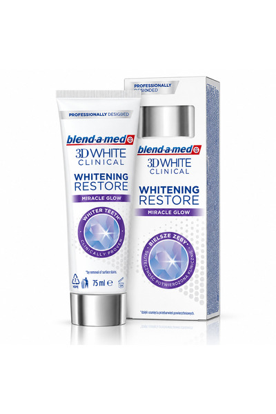 Blend-a-med Pastă de dinți pentru albire, 3D White Clinical Whitening Restore...