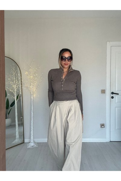 ms perry بنطلون وراب من قماش الباراشوت (مقاس كامل)