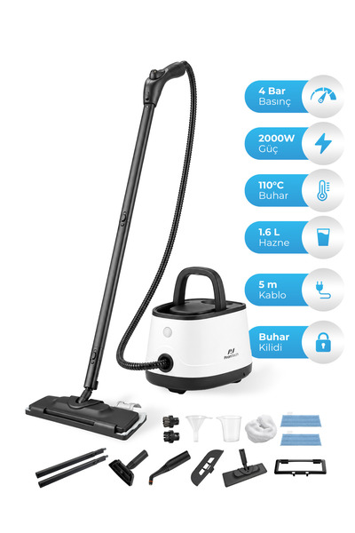 PiranTech CB-101A Çok Fonksiyonlu Buharlı Temizlik Makinası - Buharlı Temizle...