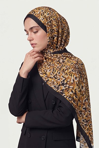 Levidor Leopard Textured Sport Shawl Yellow
