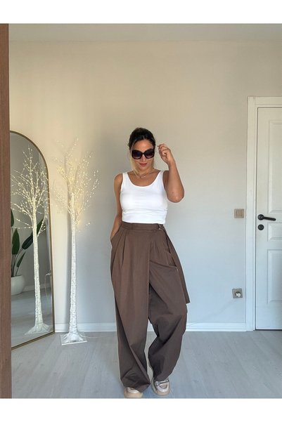 ms perry بنطلون وراب من قماش الباراشوت (مقاس كامل)