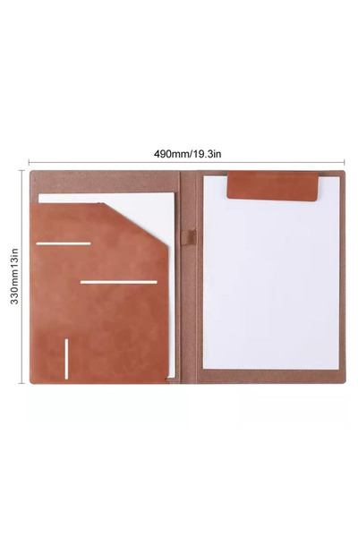 Choice4 Chocolate A4 Business Folder Leather Signing This Contract Clip Data ...