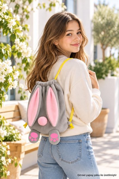 Özgüner Oyuncak Rucsac de pluș Pabtex Rabbit – pentru adolescenți și copii