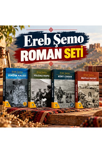 Dara Yayınları Ereb Şemo Türkçe Roman Seti - Dımdım Kalesi - Kürt Çoban - Yoldaş Hopo (4 ROMAN)