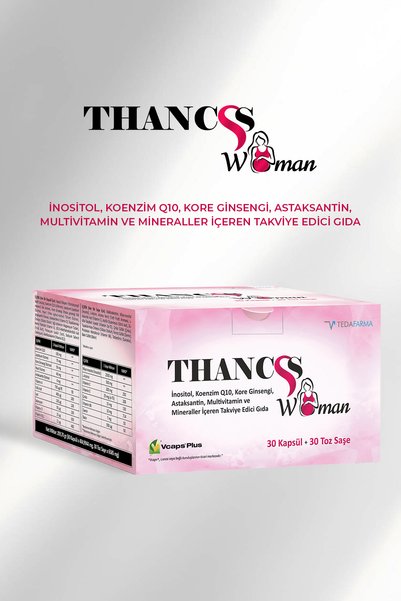 Tedafarma Thancss Woman Inositol, Koenzim Q10, Kore Ginsengi, Astaksantin, Mu...