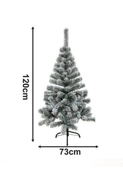 OEM Brad de Craciun Artificial Nins cu Baza Metalica & 120 de ramuri - 120cm