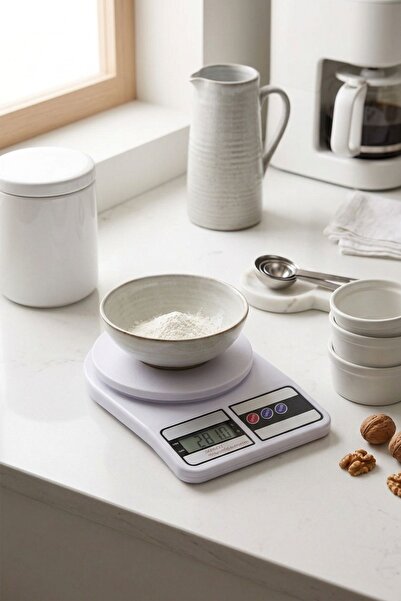 ARVALE Dijital Hassas 10 Kg Mutfak Terazisi Tartısı Lcd Ekranlı