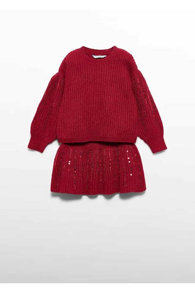 MAYORAL Abel & Lula Girls' Knitted 2-Piece Set Red