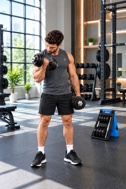 Alcoach 20KG Adjustable Dumbbell Set with Carry Case, 2 Dumbbell Handles, Wei...