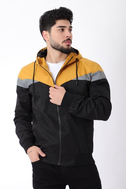 Stilkombin Bill Üçgen Parçalı Kapşonlu Mevsimlik Mont 1220