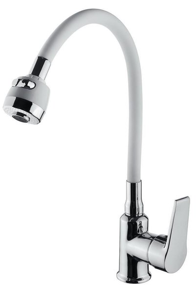 Vilas Istanbul White Spiral Functional Kitchen Sink Faucet