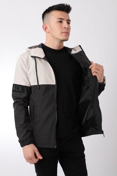 Stilkombin Stil Kombin Black Parçalı Kapüşonlu Mevsimlik Mont Pldp 2907