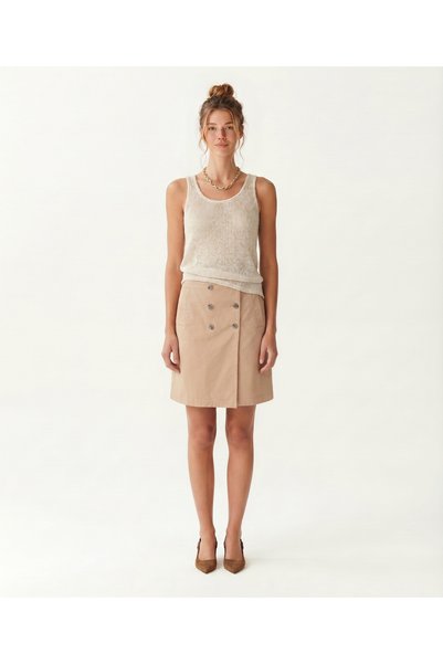 Yargıcı Regular Low Collar Sleeveless T-Shirt