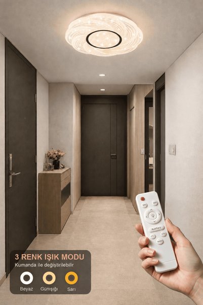 Elektroyou Saray Cristalya Serisi 33'Lük Yuvarlak Uzaktan Kumandalı Dimmerli ...