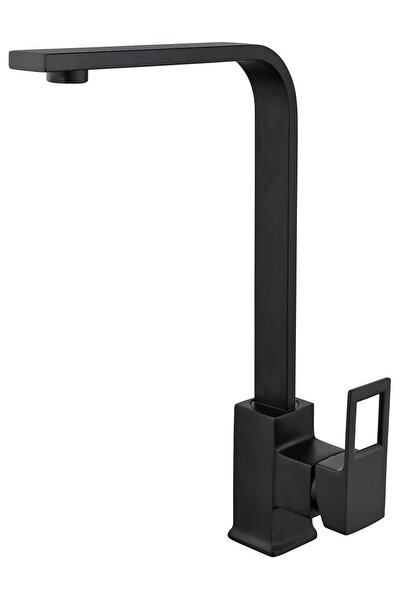 Vilas Trento Black Luxury Square Sink Kitchen Faucet