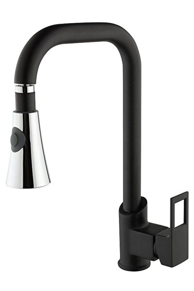 Vilas Diamond Luxury Black Functional Head Kitchen Sink Faucet