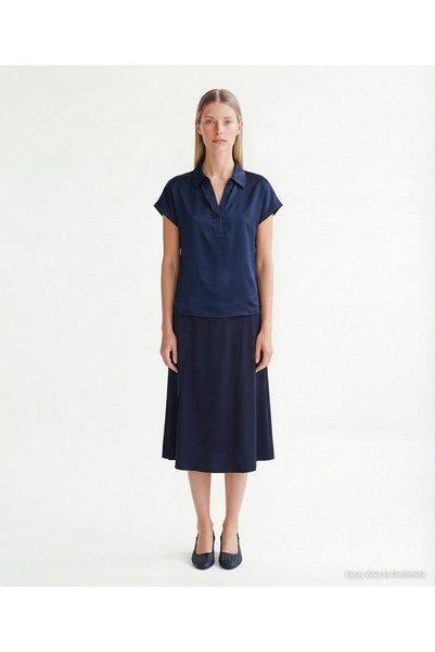 Yargıcı Wide Polo Collar Short Sleeve T-Shirt