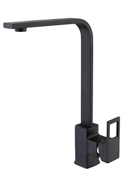 Vilas Dallas Premium Black Chrome Super Square Kitchen Sink Faucet