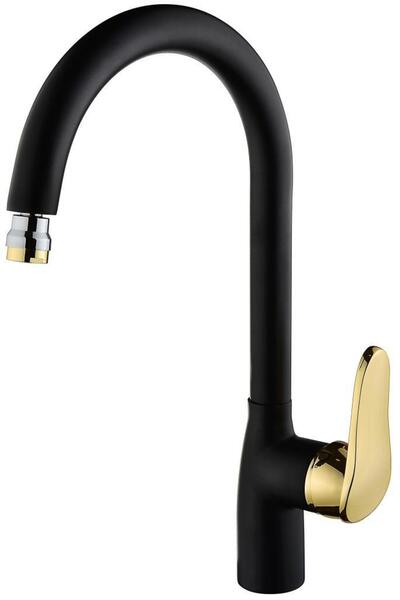 Vilas Efsun Luxury Black Gold High Body Kitchen Faucet