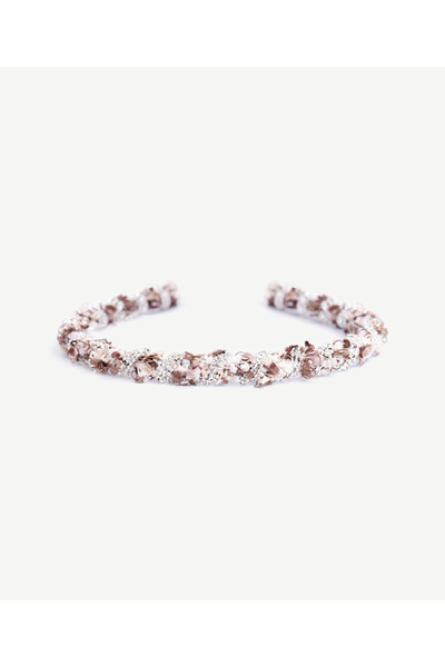 Yargıcı Tweed Crown with Orange Stone Detail