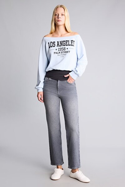 DeFacto Bequeme Straight-Jeans mit mittlerer Taille und Röhrenbein D8154AX26AU