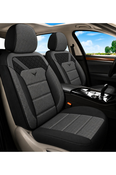 Oto Pandami Fiat Tipo/aegea 2015 Uyumlu 1+1 Gri Koltuk Kılıfı