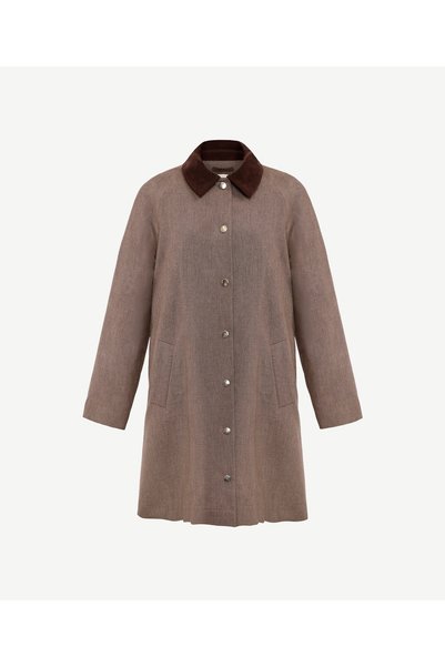 Yargıcı Regular Shirt Collar Long Sleeve Coat
