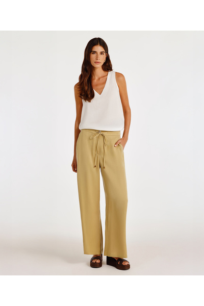 Yargıcı Comfortable Fit Trousers with Tie Detail