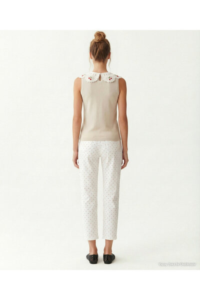 Yargıcı Regular Peter Pan collar Sleeveless Sweater