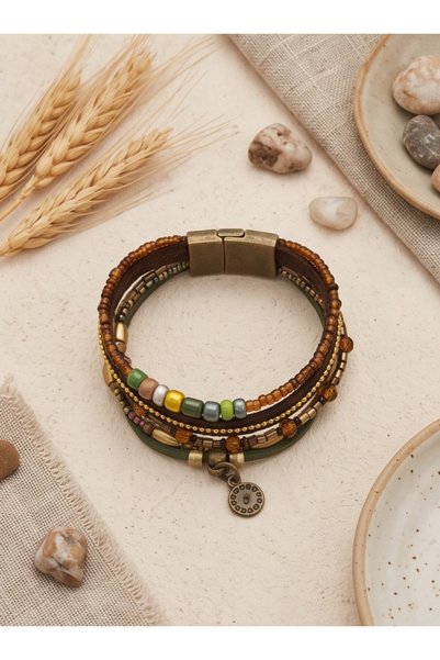 etniko Special Design Handmade Multiple Women's Bracelet