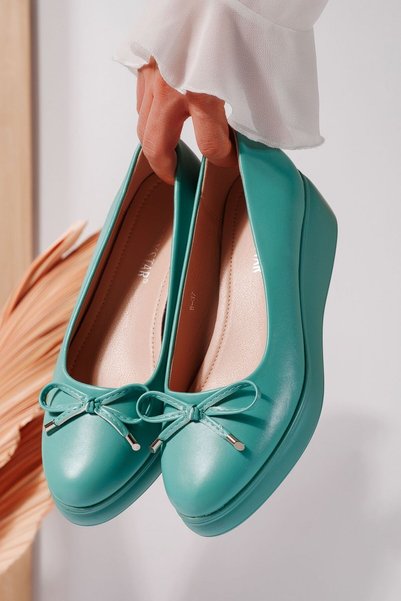 Zaira Pantofi casual dama verzi din piele ecologica Vera #21837 - 39