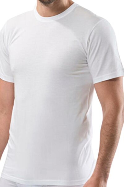Mevsim 6 Pieces Men's Plus Size Combed Cotton Crew Neck Undershirt 34303