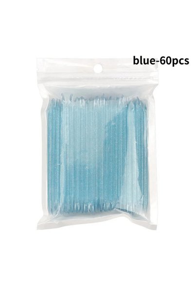 Choice blue-60pcs Nail Art Cuticle Pusher Reusable Double End Crystal Stick P...