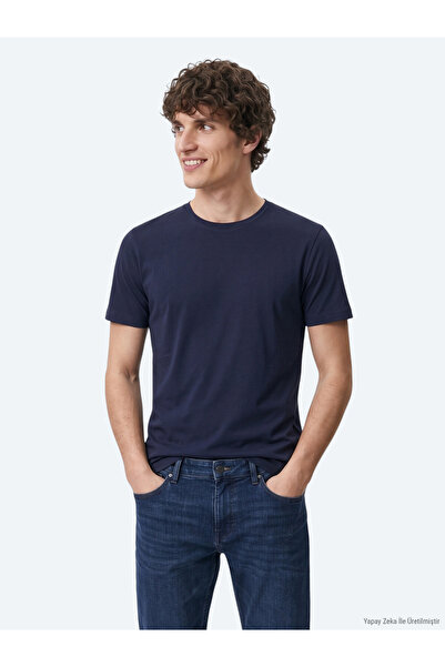 Kip Navy Blue Plain T-Shirt