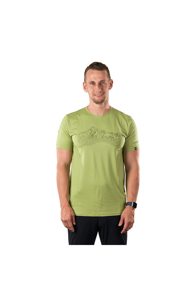 NORTHFINDER Tricou bărbați Material moale Amestec bambus Croială regular HALM...