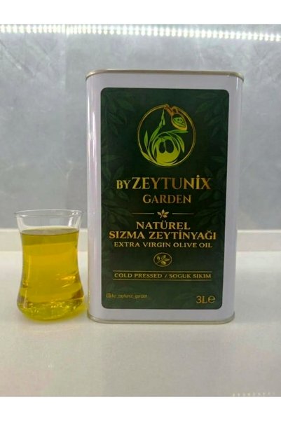 By Zeytunix Garden 3 Litre Soğuk Sıkım Doğal Sızma Zeytinyağı