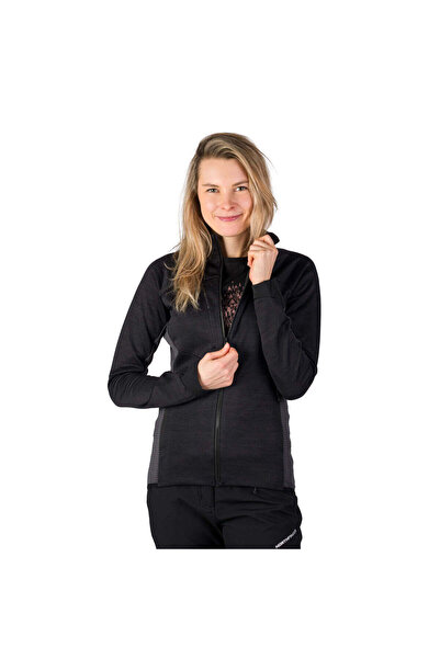NORTHFINDER MI-4950OR pulover de damă melanj, confortabil, TRYA, Negru